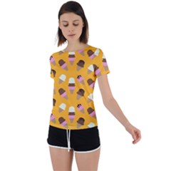 Back Circle Cutout Sports T-Shirt 