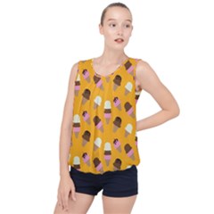Bubble Hem Chiffon Tank Top 