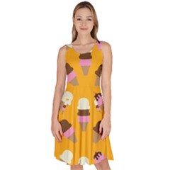 Knee Length Skater Dress With Pockets 