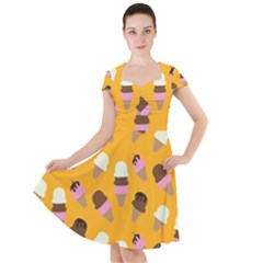 Cap Sleeve Midi Dress 