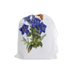 Vintage-blume-kunst-clipart-16307836606qy-removebg-preview Drawstring Pouch (Large)