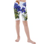Vintage-blume-kunst-clipart-16307836606qy-removebg-preview Kids  Mid Length Swim Shorts