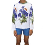 Vintage-blume-kunst-clipart-16307836606qy-removebg-preview Kids  Long Sleeve Swimwear