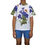 Vintage-blume-kunst-clipart-16307836606qy-removebg-preview Kids  Short Sleeve Swimwear