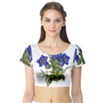 Vintage-blume-kunst-clipart-16307836606qy-removebg-preview Short Sleeve Crop Top