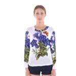 Vintage-blume-kunst-clipart-16307836606qy-removebg-preview Women s Long Sleeve Tee
