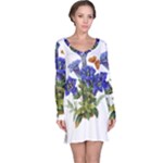 Vintage-blume-kunst-clipart-16307836606qy-removebg-preview Long Sleeve Nightdress