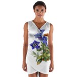 Vintage-blume-kunst-clipart-16307836606qy-removebg-preview Wrap Front Bodycon Dress