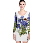 Vintage-blume-kunst-clipart-16307836606qy-removebg-preview Long Sleeve Velvet Bodycon Dress