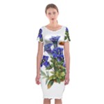 Vintage-blume-kunst-clipart-16307836606qy-removebg-preview Classic Short Sleeve Midi Dress