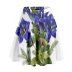 Vintage-blume-kunst-clipart-16307836606qy-removebg-preview High Waist Skirt