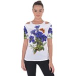 Vintage-blume-kunst-clipart-16307836606qy-removebg-preview Shoulder Cut Out Short Sleeve Top