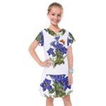 Vintage-blume-kunst-clipart-16307836606qy-removebg-preview Kids  Drop Waist Dress