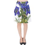 Vintage-blume-kunst-clipart-16307836606qy-removebg-preview Velvet High Waist Skirt