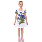 Vintage-blume-kunst-clipart-16307836606qy-removebg-preview Kids  Short Sleeve Velvet Dress