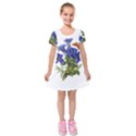 Kids  Short Sleeve Velvet Dress 