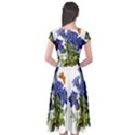 Cap Sleeve Wrap Front Dress 