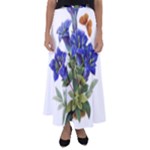Vintage-blume-kunst-clipart-16307836606qy-removebg-preview Flared Maxi Skirt