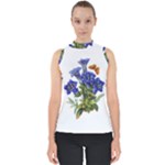 Vintage-blume-kunst-clipart-16307836606qy-removebg-preview Mock Neck Shell Top