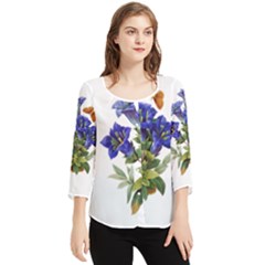 Chiffon Quarter Sleeve Blouse 