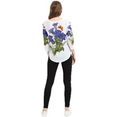 Chiffon Quarter Sleeve Blouse 
