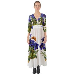 Button Up Boho Maxi Dress 
