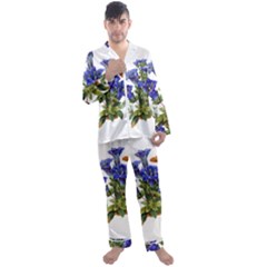Men s Long Sleeve Satin Pajamas Set 