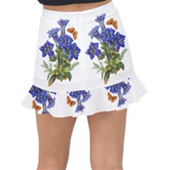 Fishtail Mini Chiffon Skirt 