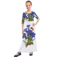 Kids  Quarter Sleeve Maxi Dress 