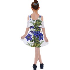 Kids  Shoulder Cutout Chiffon Dress 