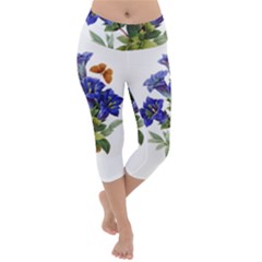 Lightweight Velour Capri Yoga Leggings 