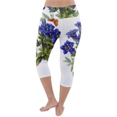 Lightweight Velour Capri Yoga Leggings 
