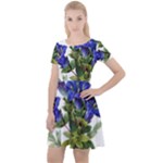 Vintage-blume-kunst-clipart-16307836606qy-removebg-preview Cap Sleeve Velour Dress 