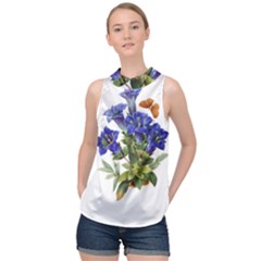High Neck Satin Top 
