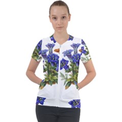 Short Sleeve Zip Up Jacket 