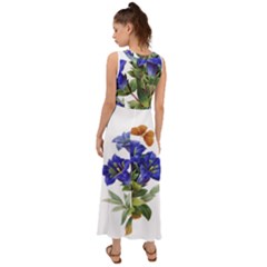 V-Neck Chiffon Maxi Dress 