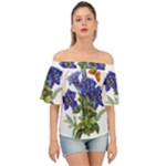 Vintage-blume-kunst-clipart-16307836606qy-removebg-preview Off Shoulder Short Sleeve Top