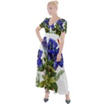 Vintage-blume-kunst-clipart-16307836606qy-removebg-preview Button Up Short Sleeve Maxi Dress
