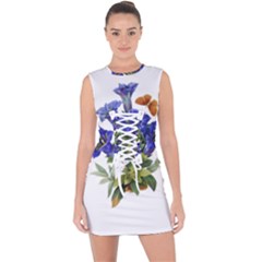 Lace Up Front Bodycon Dress 