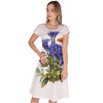 Vintage-blume-kunst-clipart-16307836606qy-removebg-preview Classic Short Sleeve Dress
