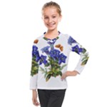 Vintage-blume-kunst-clipart-16307836606qy-removebg-preview Kids  Long Mesh Tee