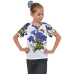 Vintage-blume-kunst-clipart-16307836606qy-removebg-preview Kids  Mesh Piece Tee