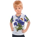 Vintage-blume-kunst-clipart-16307836606qy-removebg-preview Kids  Sports Tee