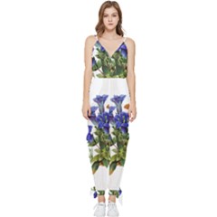 Sleeveless Tie Ankle Chiffon Jumpsuit 