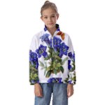 Vintage-blume-kunst-clipart-16307836606qy-removebg-preview Kids  Half Zip Hoodie
