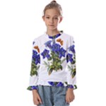 Vintage-blume-kunst-clipart-16307836606qy-removebg-preview Kids  Frill Detail Tee