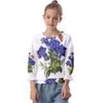 Vintage-blume-kunst-clipart-16307836606qy-removebg-preview Kids  Cuff Sleeve Top