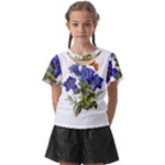 Vintage-blume-kunst-clipart-16307836606qy-removebg-preview Kids  Front Cut Tee