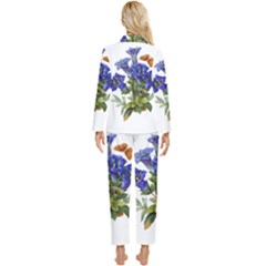 Womens  Long Sleeve Velvet Pocket Pajamas Set 