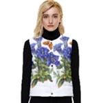 Vintage-blume-kunst-clipart-16307836606qy-removebg-preview Women s Short Button Up Puffer Vest